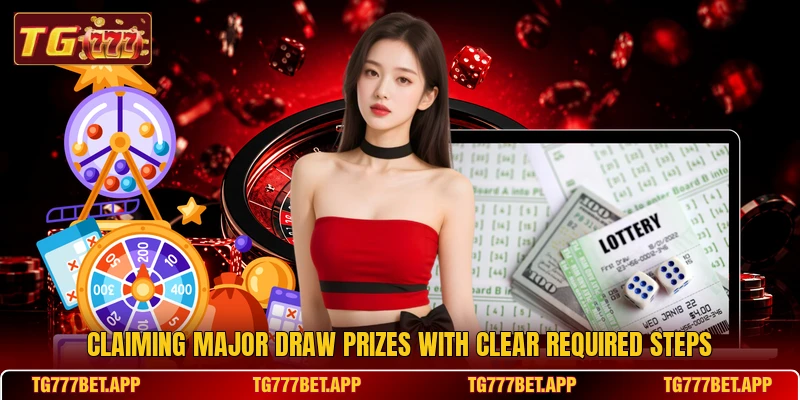 Claiming major draw prizes with clear required steps Claiming major draw prizes with clear required steps
