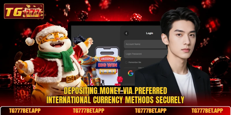 Depositing money via preferred international currency methods securely Depositing money via preferred international currency methods securely