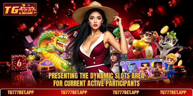 Presenting the dynamic slots area for current active participants